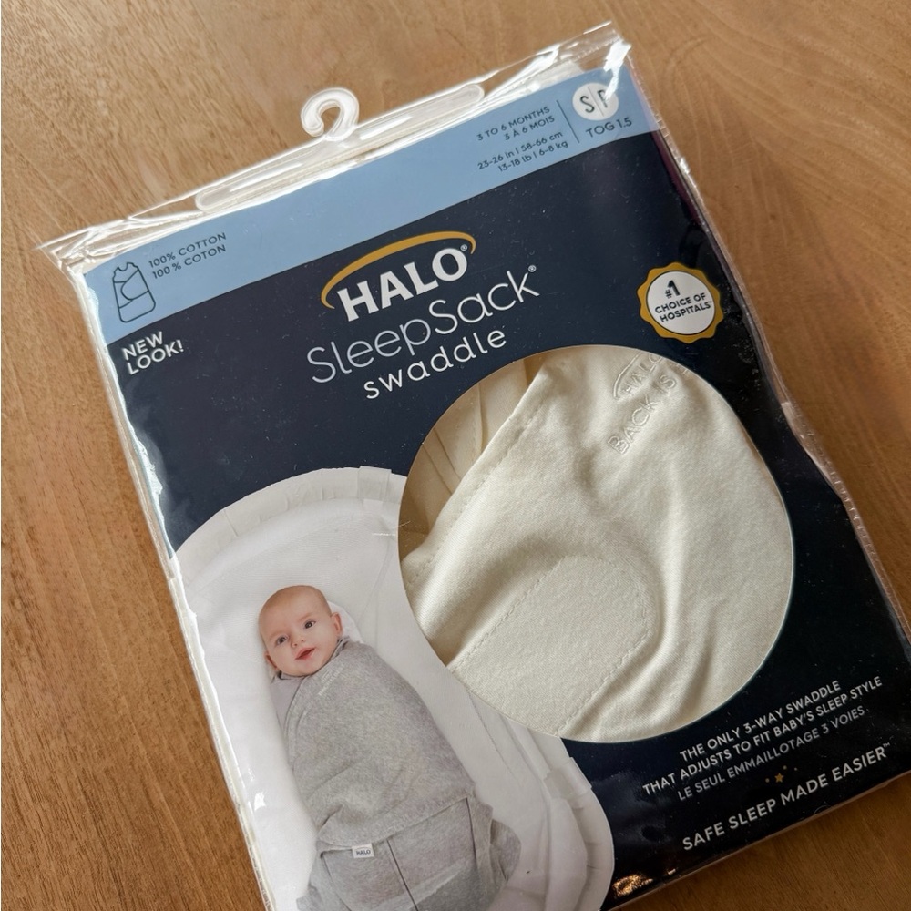 Halo Sleep Sack Swaddle in Soft White